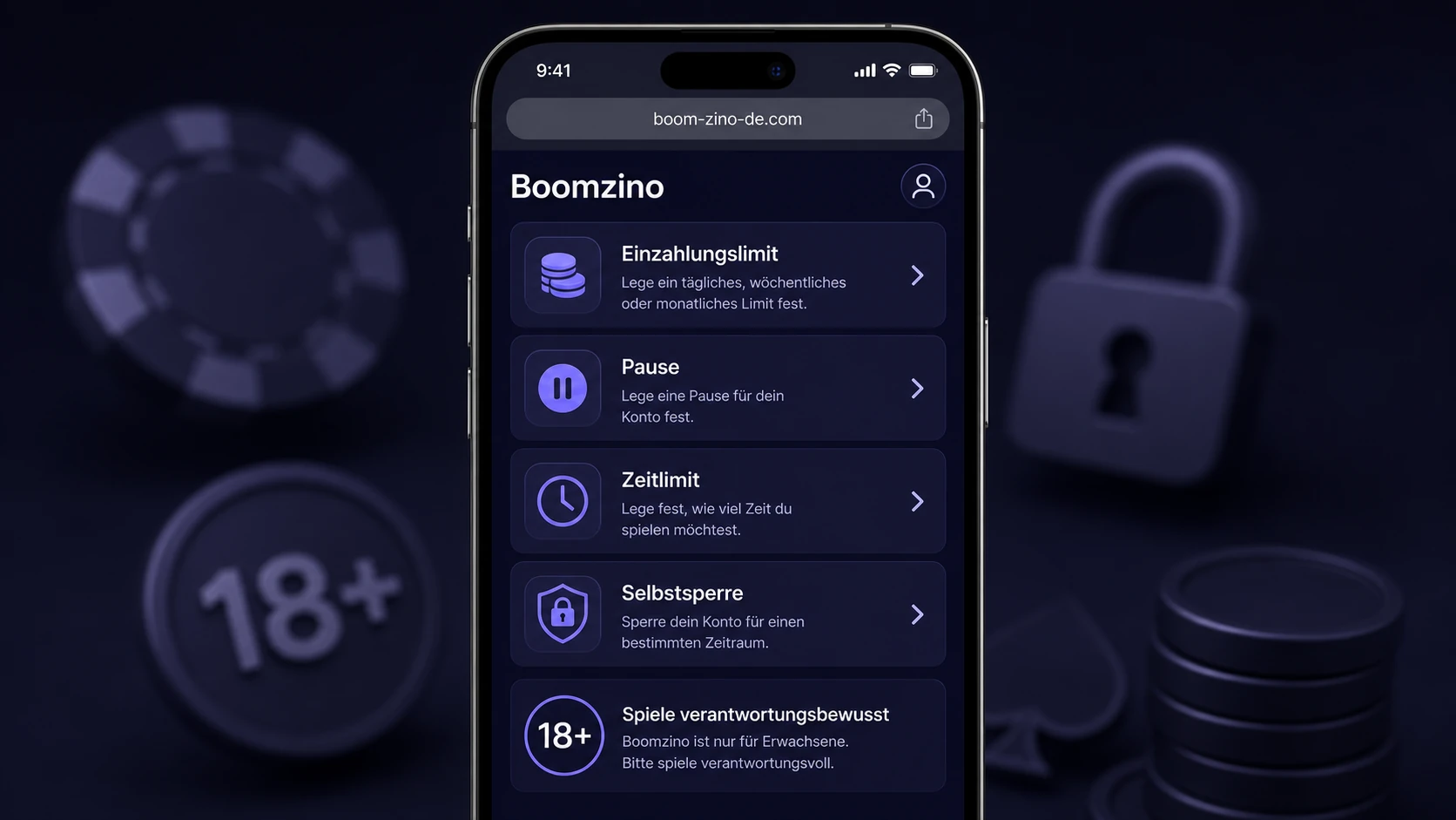 Boomzino Casino App und verantwortungsvolles Spielen