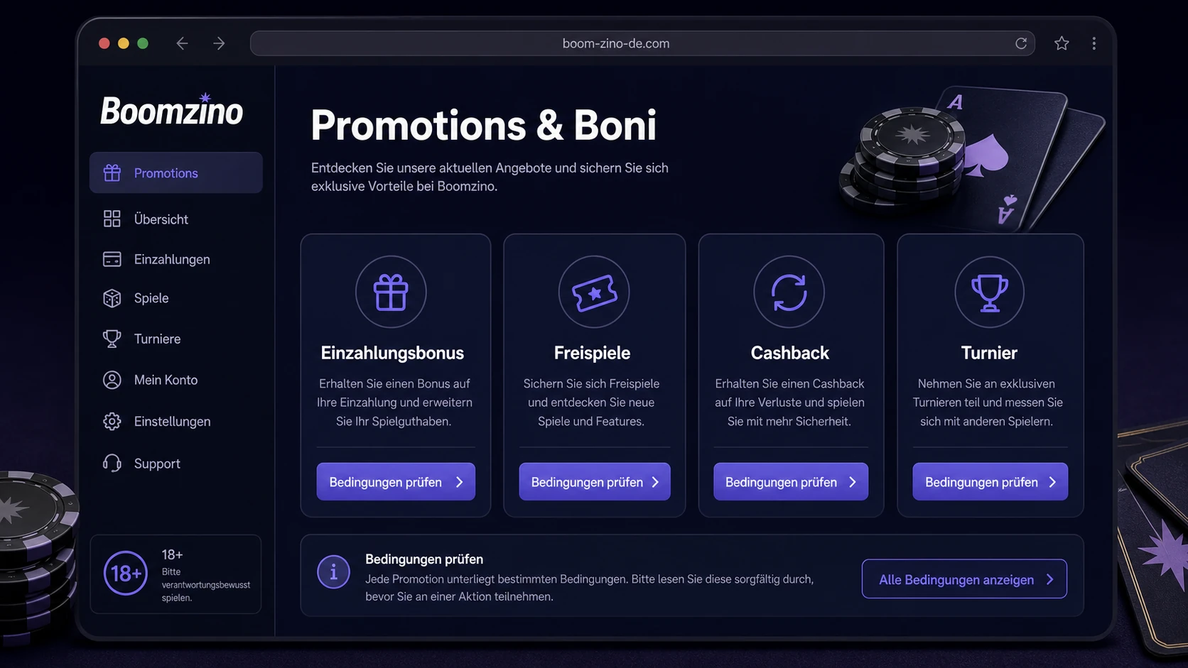 Boomzino Bonus im Überblick: was dahinterstehen kann