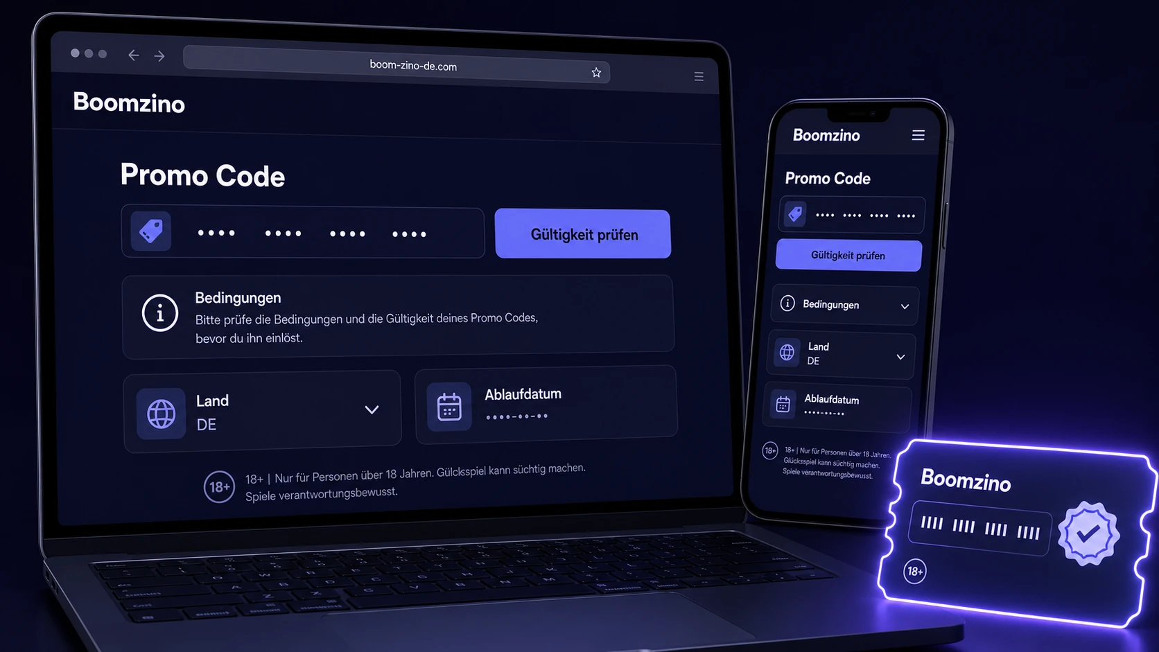 Boomzino Bonus Code und Promo Code richtig einordnen