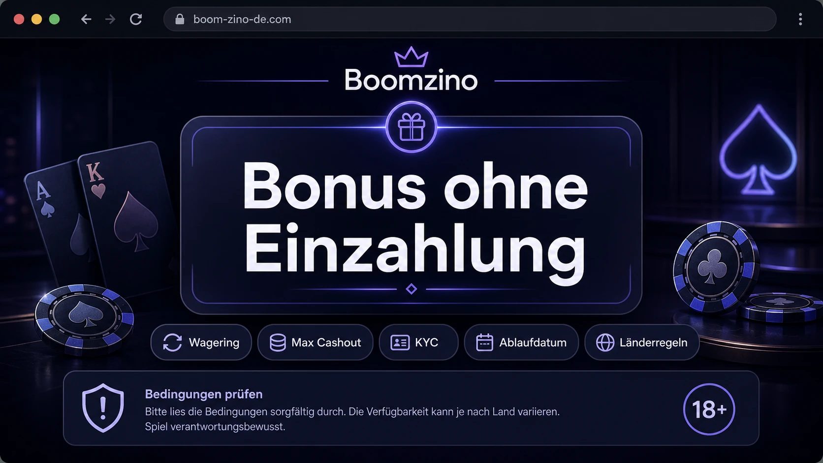 Boomzino Casino No Deposit Bonus: Bonus ohne Einzahlung