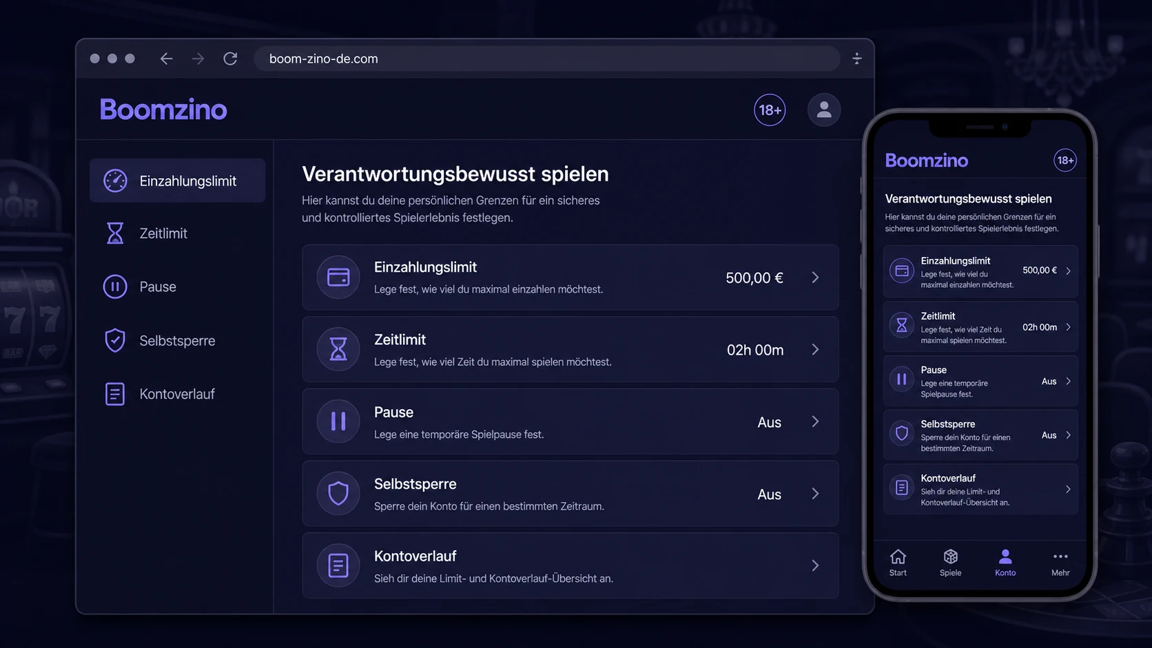 Verantwortungsvolle Nutzung des Kontos