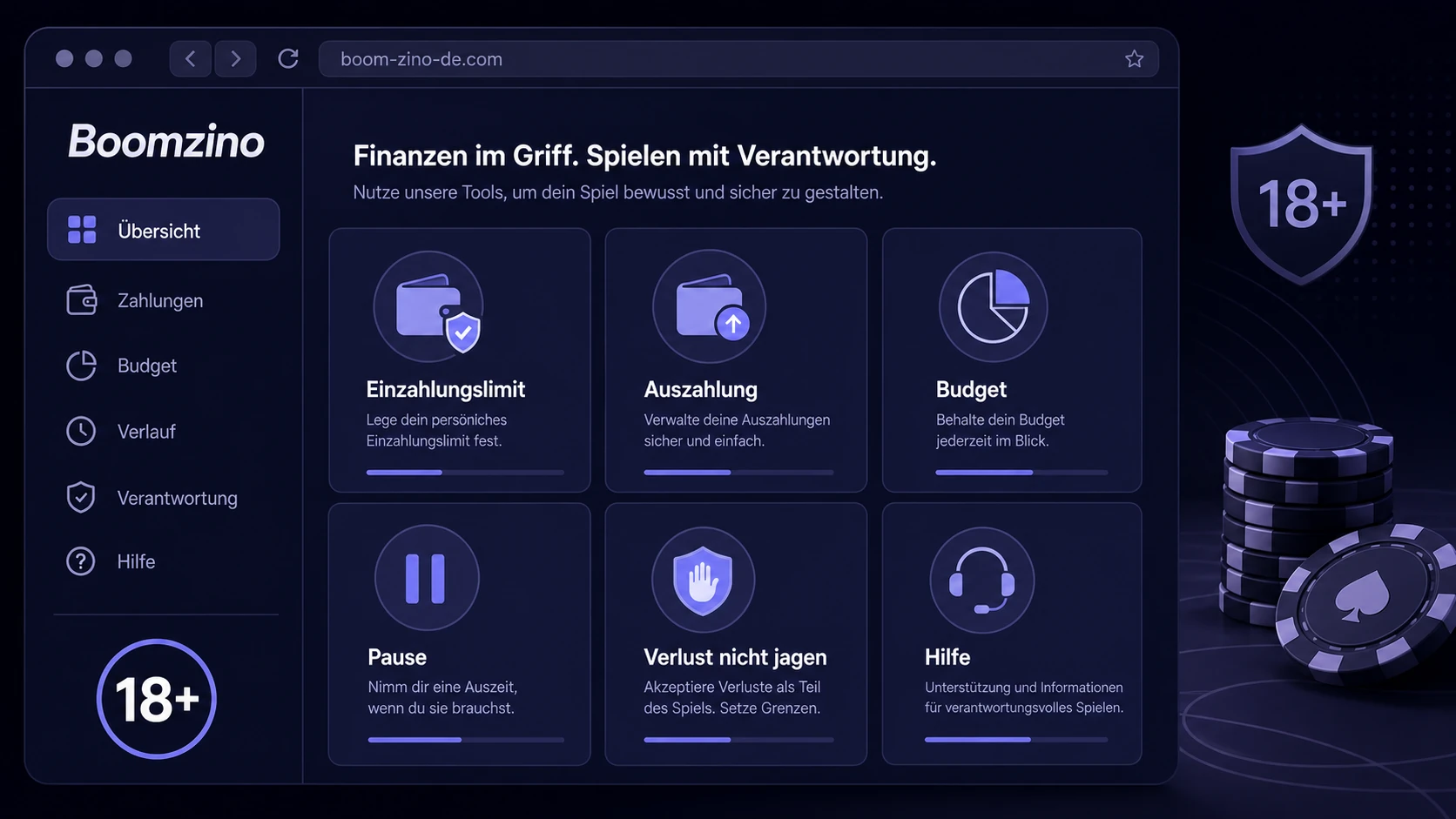 Zahlungen und verantwortungsvolles Spielen